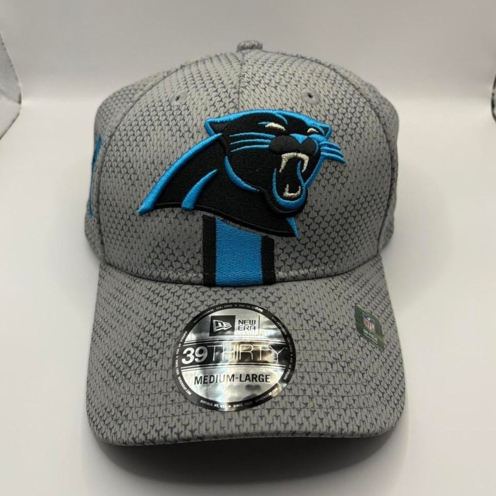Grey New Era 59Fifty fitted‎ cap with Carolina Panthers logo